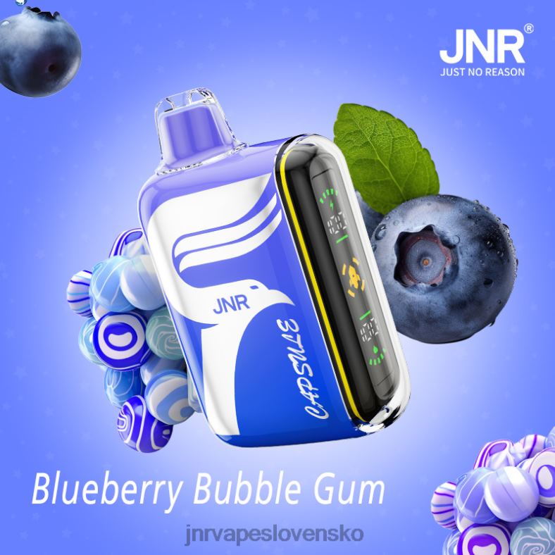 JNR Vapes Factory - JNR kapsule 4848X58 čučoriedka-bublina-žuvačka