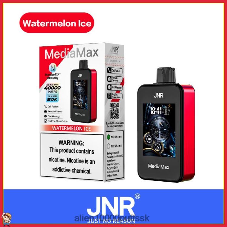 JNR Vape Review - JNR MediaMax 40 tis melónový ľad 8B68L018