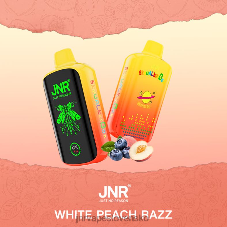 JNR Vape Bratislava - JNR SKYWALKER box 4848X52 biela broskyňa razz