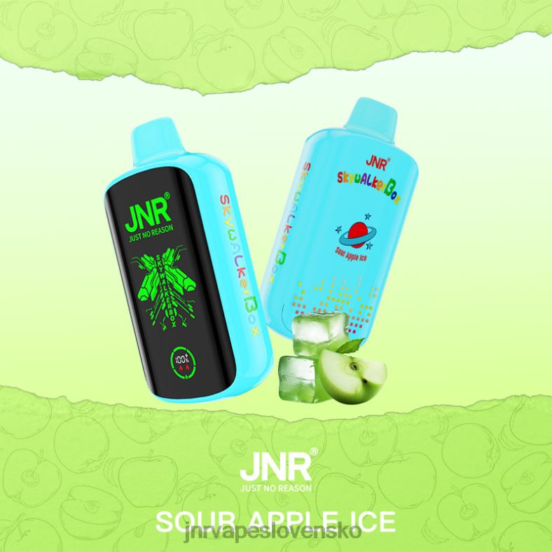 JNR Vape Nicotine Content - JNR SKYWALKER box 4848X43 kyslý jablkový ľad