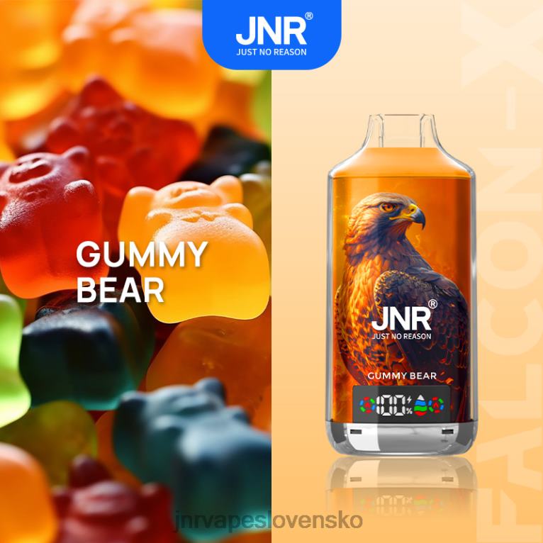 JNR Vape Nicotine Content - JNR FALCON X B46V614 Gumový medvedík