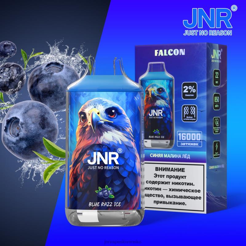 JNR Vape Nicotine Content - jnr sokol LF20N214 modrý razz ľad bez ovocia