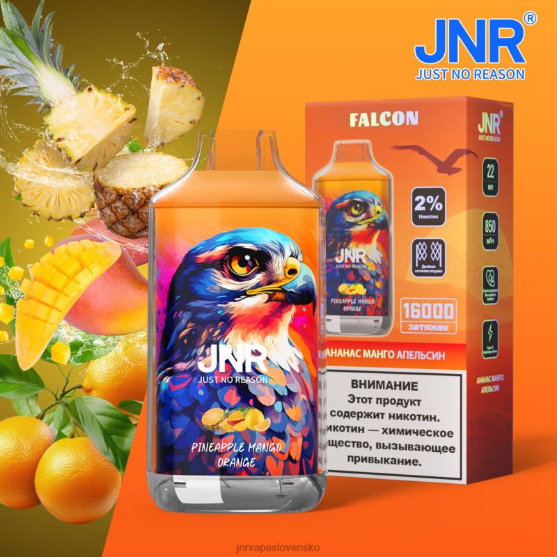 JNR Vape Nicotine Content - jnr sokol LF20N224 ananás mango pomaranč bez ovocia