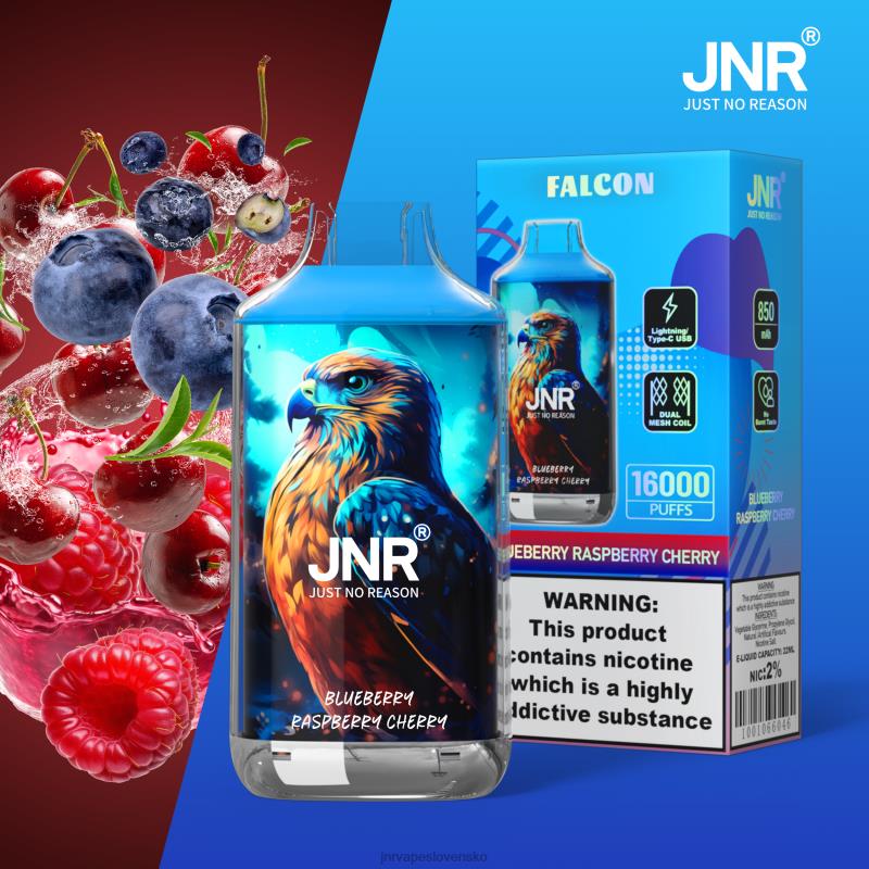 JNR Vape Nicotine - jnr sokol LF20N216 čučoriedka malina čerešňa bez ovocia