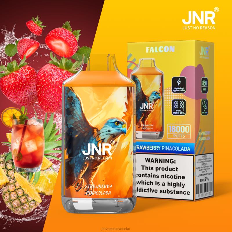 JNR Vape Review - jnr sokol LF20N228 jahodová pinacolada bez ovocia