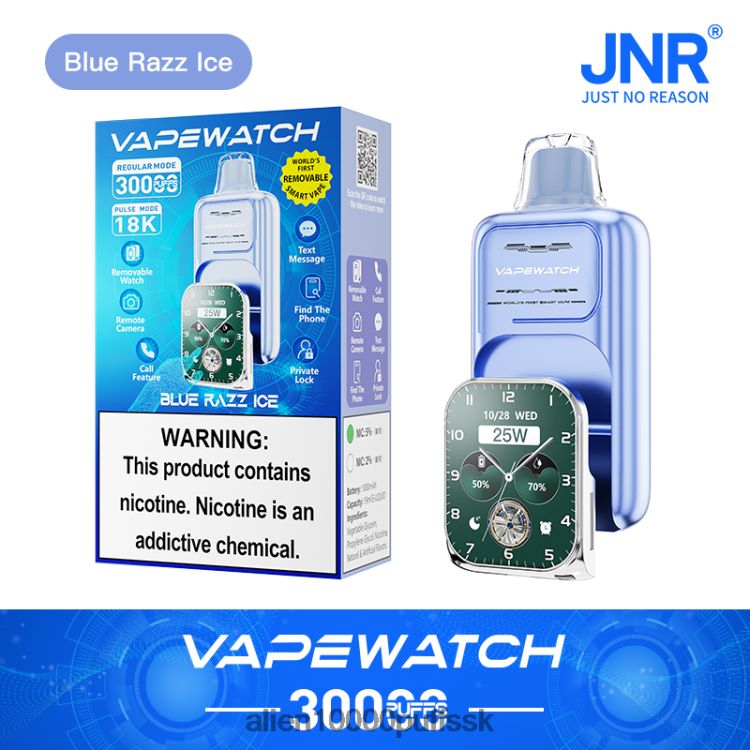 JNR Vape Pods - JNR vape hodinky modrý razz ľad 8B68L011