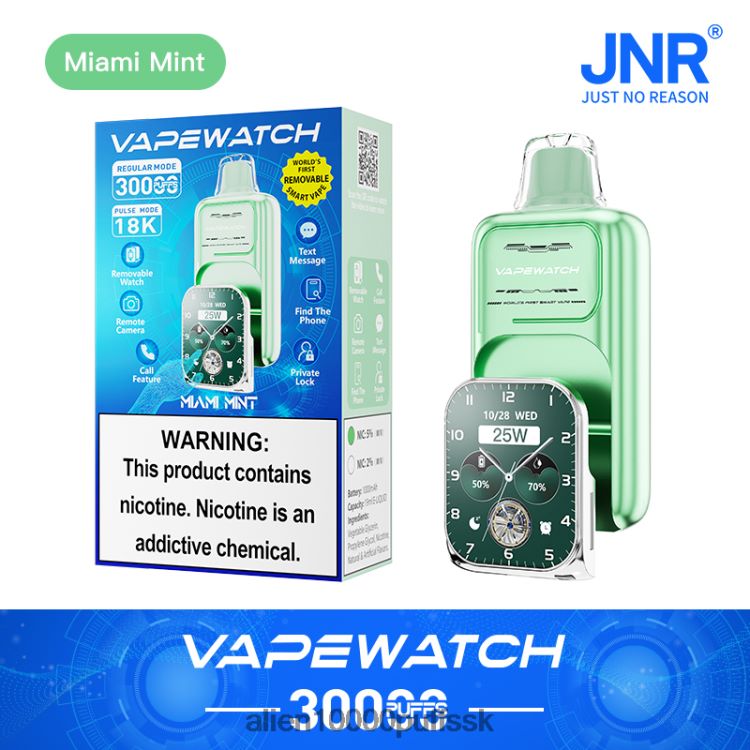 JNR Vape Review - JNR vape hodinky miamská mäta 8B68L08